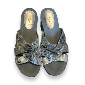 Volatile Snake Skin Wedge Platform Sandals | Cork | Size 8 Women’s